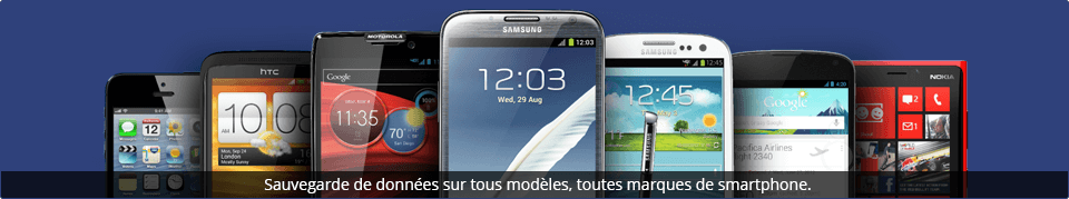 Sauvegarde des données pour tous modèles de smartphone à Paris.
