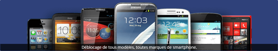 Déblocage de smartphone pour tous modèles à Paris.