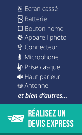 Réparation smartphone Huawei pour tous types de problèmes sur Paris.
